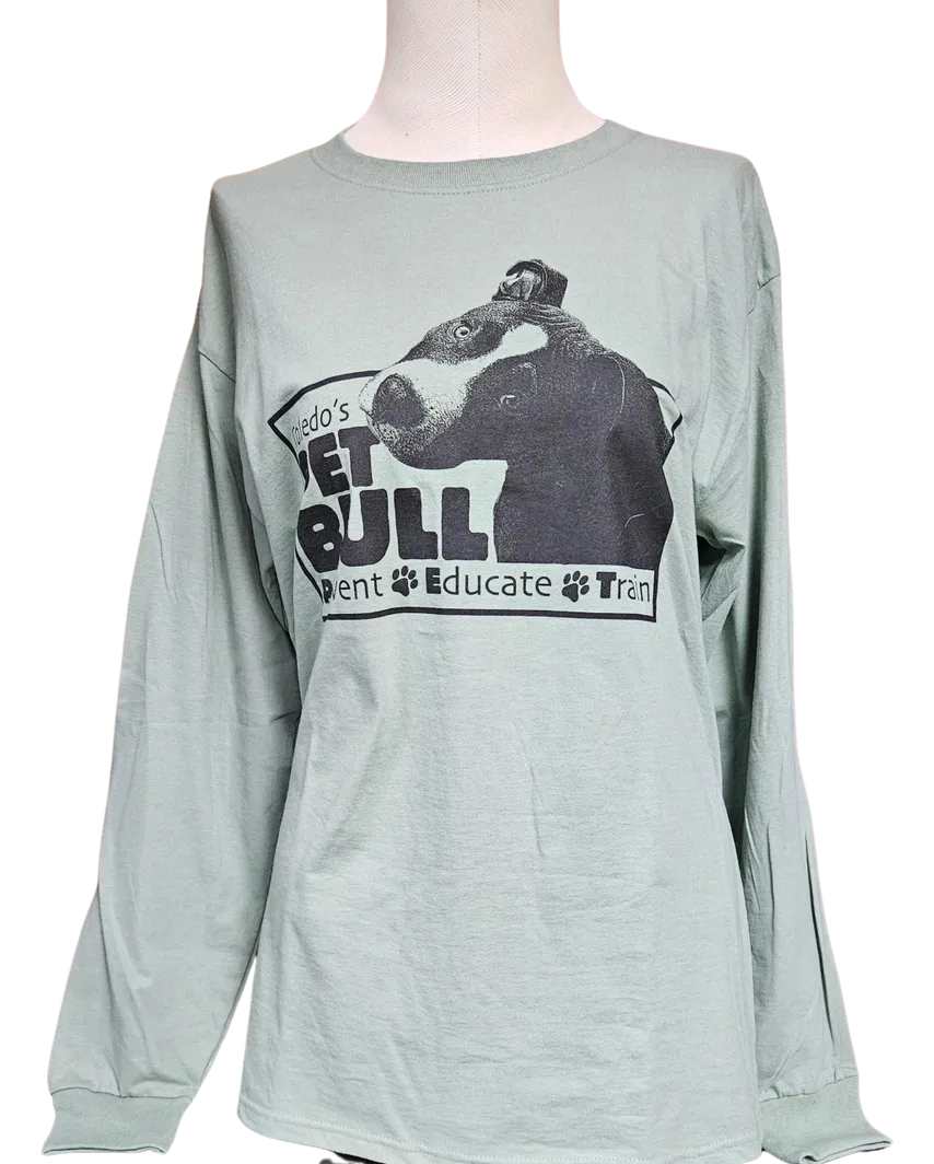 A long sleeve t-shirt with an image of a gorilla.